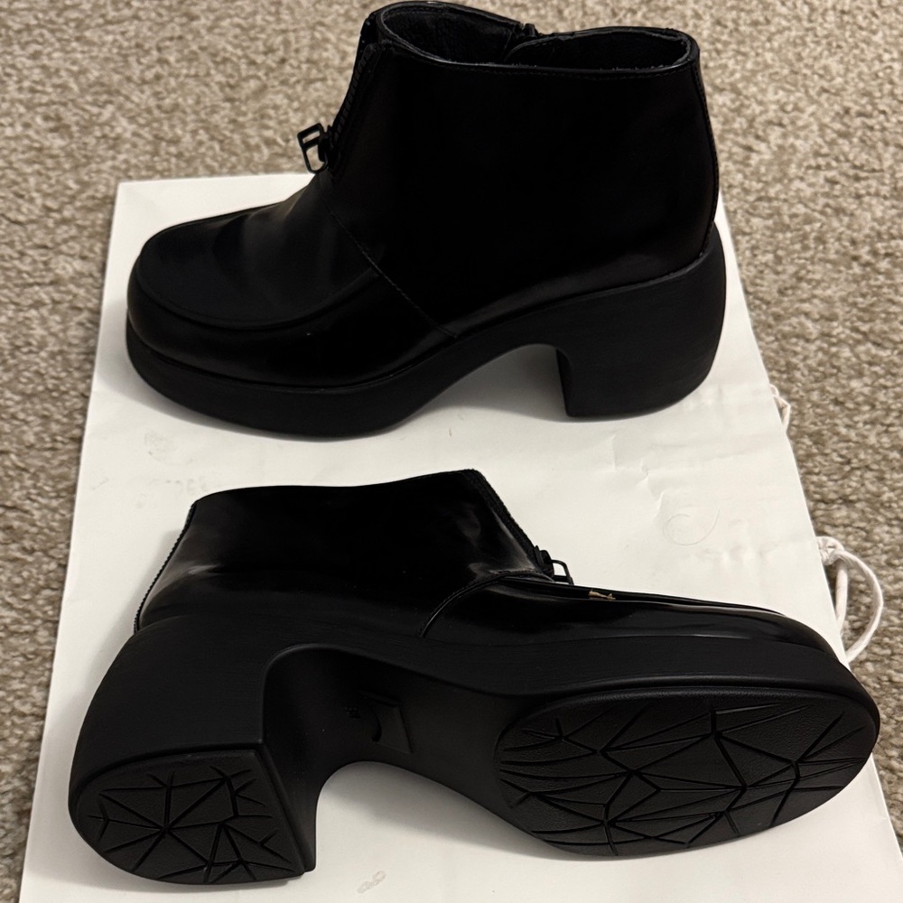 Camper Black Heeled Boots